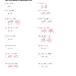 Kuta Software Solving Quadratic Equations With Square Roots Answers