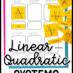 Linear Quadratic Systems Worksheet 1 Worksheet