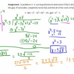Long Division Factoring And Quadratic Formula To Find Roots Of