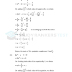 NCERT Solutions For Class 10 Maths Chapter 4 Quadratic Equations