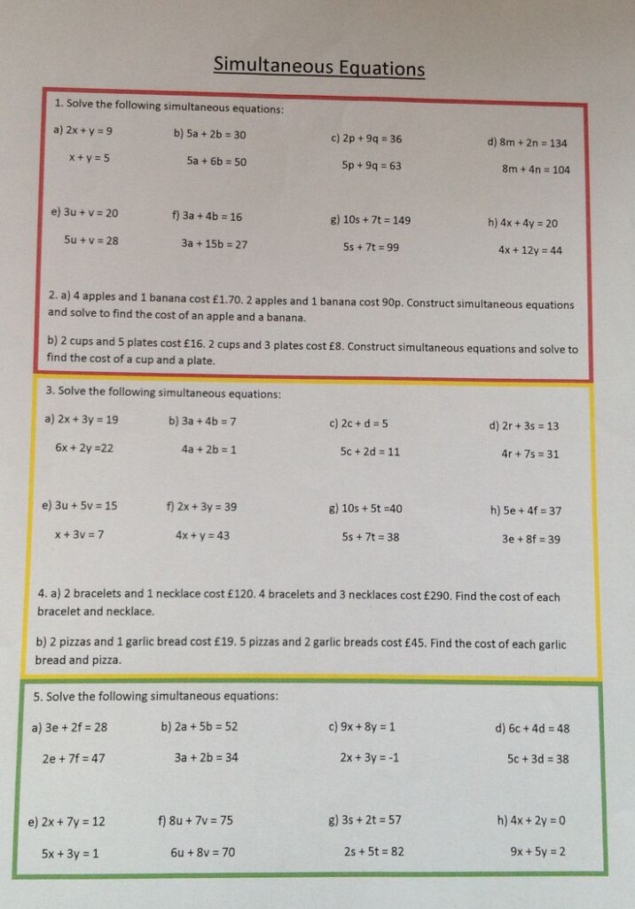 Pin By Emily Piper On Algebra Simultaneous Equations Studying Math 