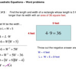 PPT Solving Quadratic Equations Word Problems PowerPoint