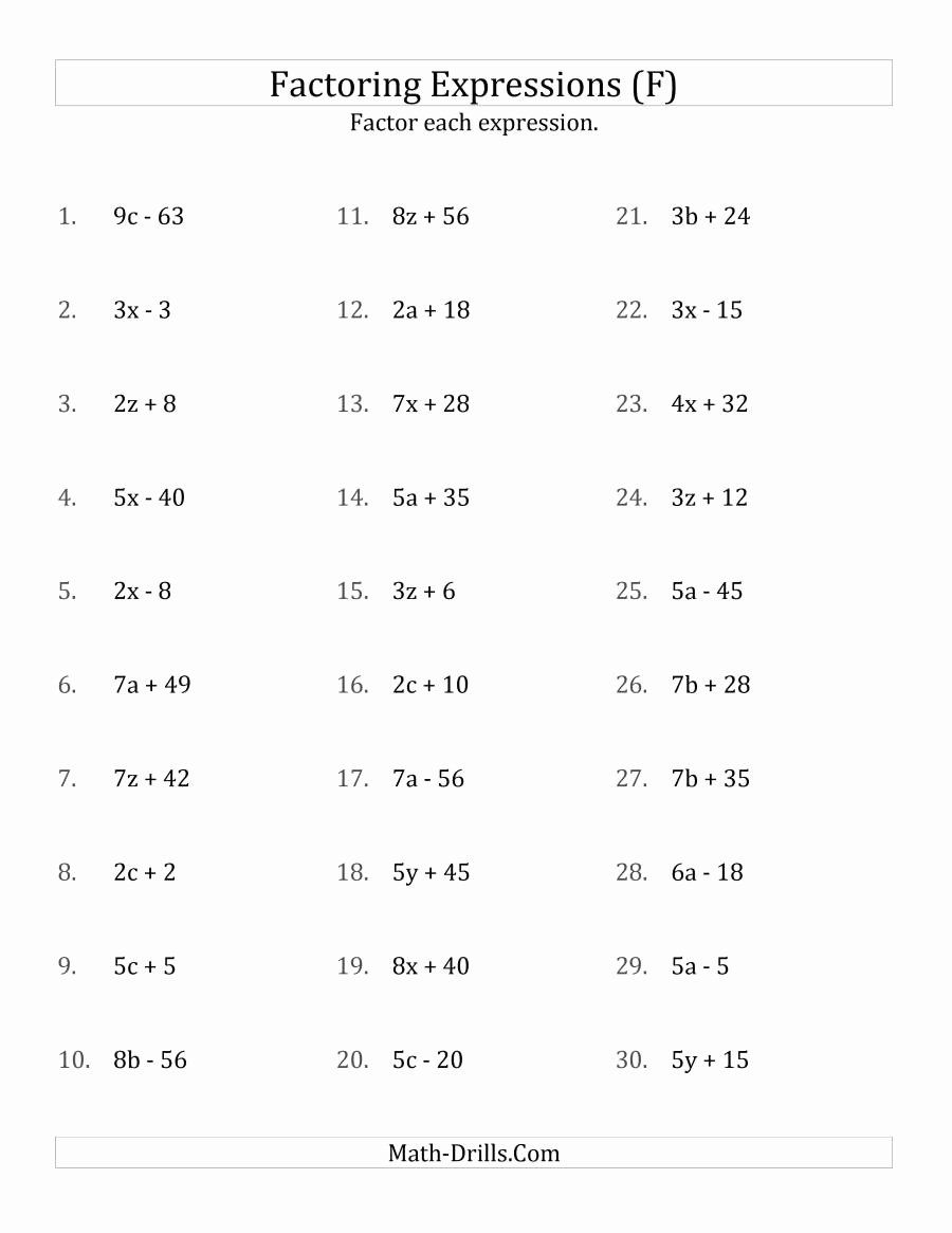 Quadratic Equation Factoring Worksheet With Answers Worksheetpedia