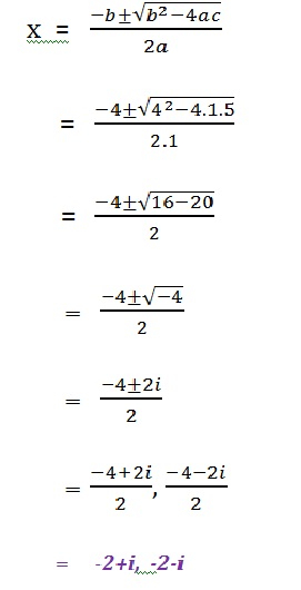 Quadratic Equations With Complex Roots