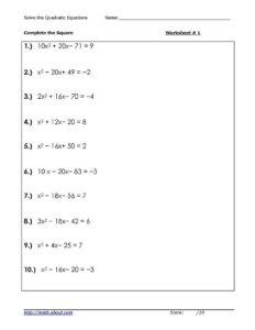 Quadratic Discriminant Worksheet - Quadraticworksheet.com