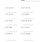 Quadratic Functions Worksheet Algebra 2 Function Worksheets