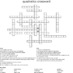 Quadratics Crossword WordMint