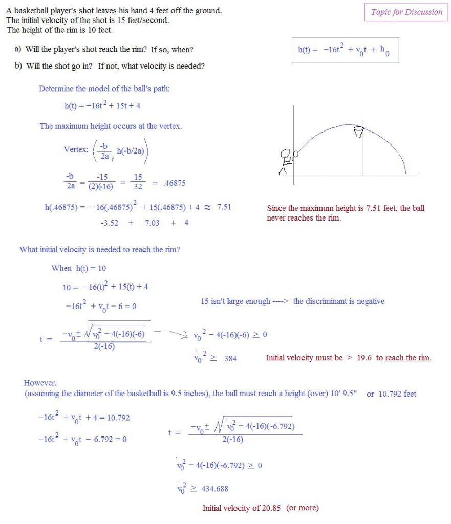 Solving Graphing And Analyzing Quadratic Functions Worksheet Answers