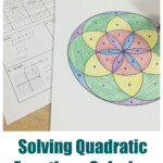 Solving Quadratic Equations Using All Methods Worksheet Answers