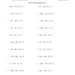 Solving Quadratic Equations With Positive Or Negative a Coefficients