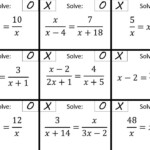 Solving Quadratic Rational Equations Without Coefficients Go Teach