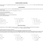 Square Root Method Worksheet