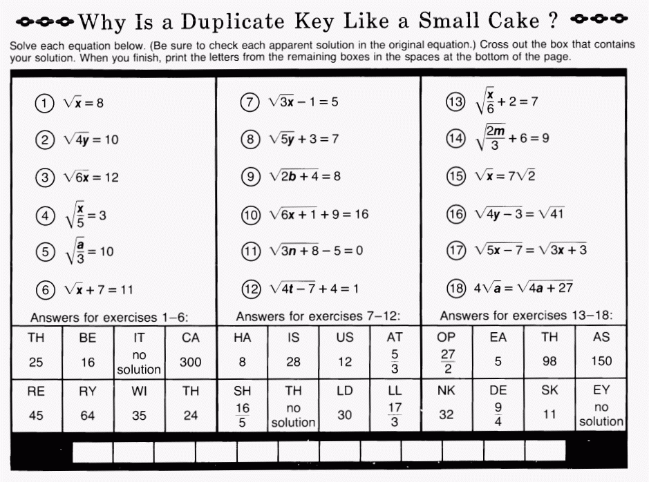 Worksheets For Factoring Quadratic Equations With Leading Coefficient 1 