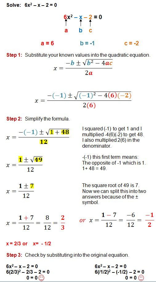  20 Quadratic Formula Worksheet With Answers Simple Template Design
