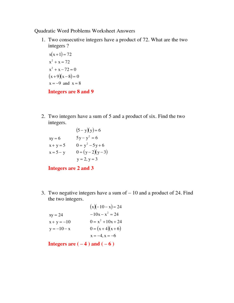 20 Quadratic Formula Worksheet Worksheets Decoomo