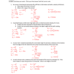 34 Projectile Motion Worksheet Answers Support Worksheet