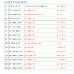 45 Factoring Quadratic Expressions Quiz Part 1 KandyRudie