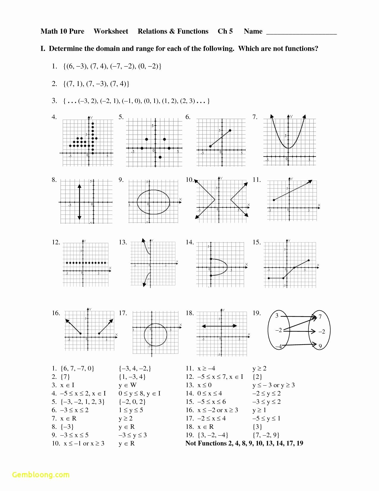 50 Quadratic Functions Worksheet Answers Chessmuseum Template Library