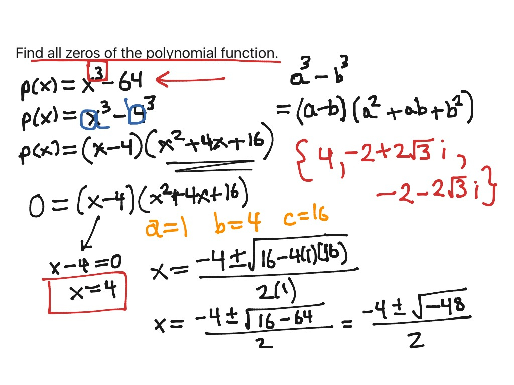 7 2 Lesson 1 Finding Complex Solutions Of Polynomial Equations Math 