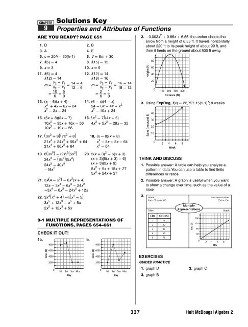 9 3 Standardized Test Prep Solving Quadratic Equations Answers 