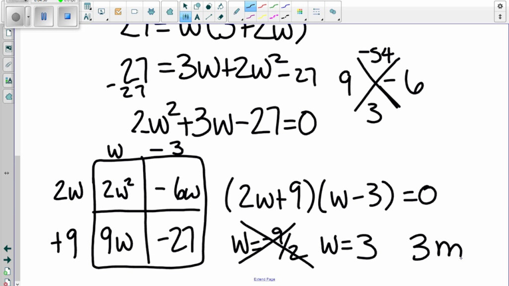 Algebra 2 Trig 1i j Quadratic Applications Projectile Motion 