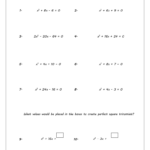 Completing The Square Worksheet Word Worksheet