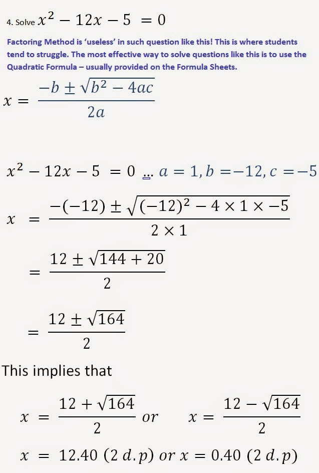 Deriving The Quadratic Formula Worksheet