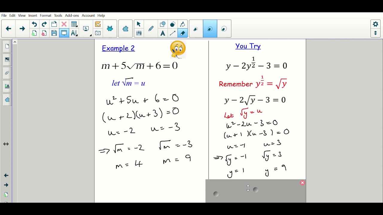 Disguised Quadratic Equations YouTube