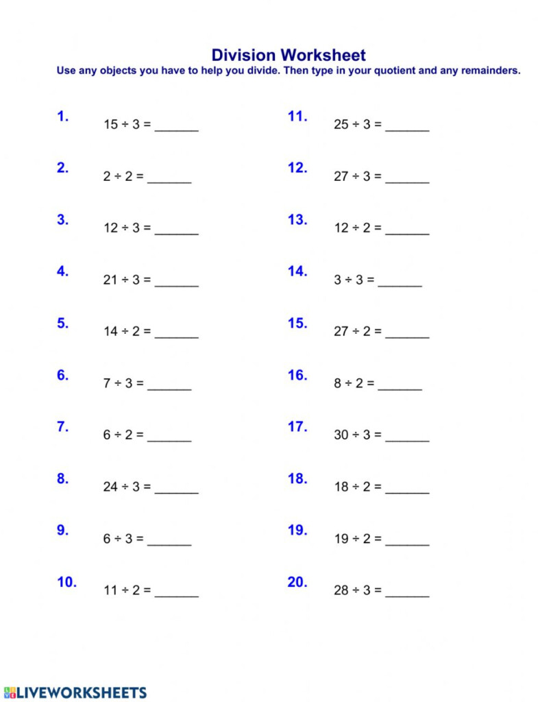  Divide By 3 Worksheet Free Download Goodimg co
