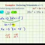 Ex Factor Trinomials When A Is NOT Equal To 1 Trial And Error Method