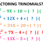 Factoring Quadratic Trinomials Worksheet