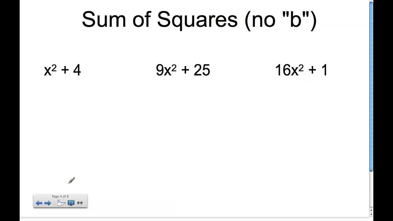 Factoring Quadratics Special Cases YouTube