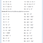 Factorising Quadratic Expressions Including The Difference Of Two