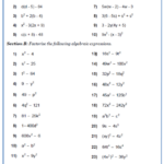 Factorising Quadratics Worksheets Practice Questions And Answers