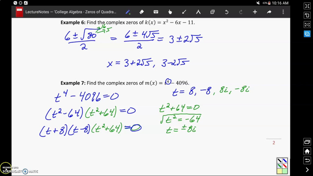 Finding The Zeros Of A Quadratic Function Worksheet Function Worksheets