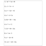 Free Printable Math Worksheets Quadratic Equations Backup Gambar