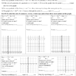 Graphing Quadratic Functions In Standard Form Worksheet Download Printable PDF Templateroller