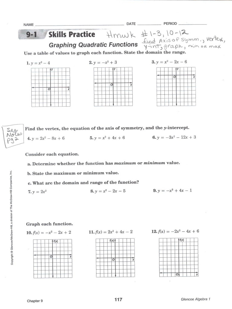  Graphing Quadratic Linear Systems Worksheet Free Download Goodimg co
