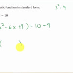 How To Write A Quadratic Function In Standard Form Utaheducationfacts