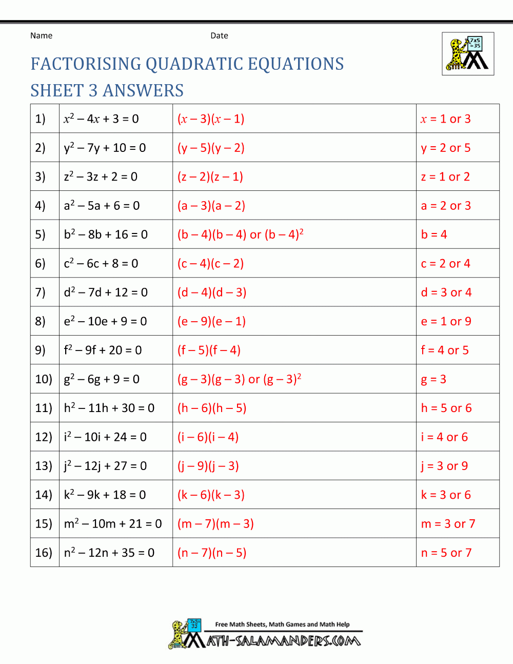  IN QUATIONS DU SECOND DEGR 