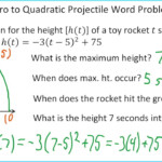 Intro To Quadratic Projectile Word Problems YouTube