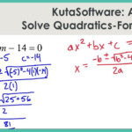 KutaSoftware Algebra 1 Using Quadratic Formula Part 1 YouTube