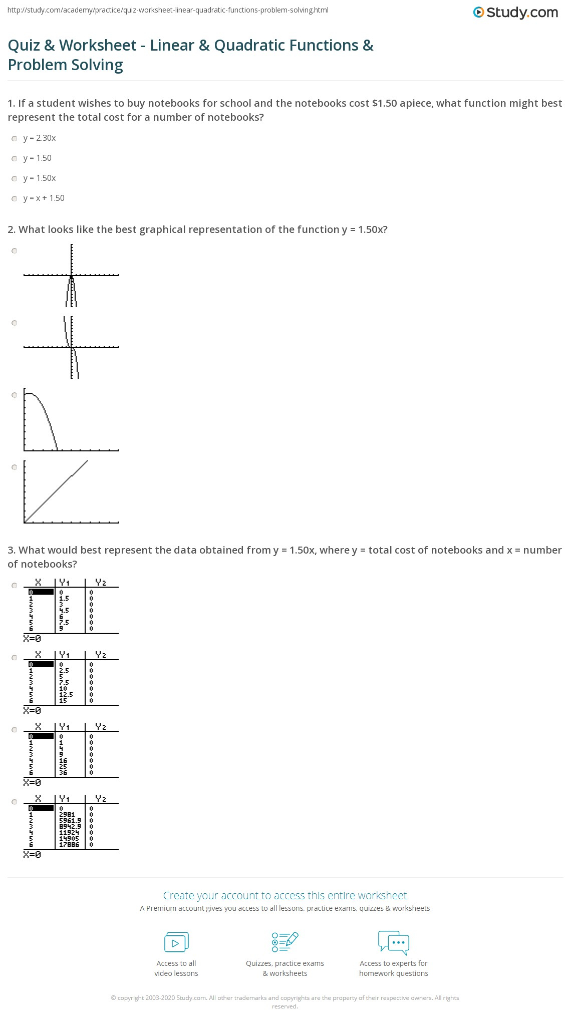  Linear And Quadratic Systems Worksheet Free Download Goodimg co