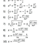 Math Complete The Square To Derive The Quadratic Formula StudyPK