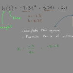 Maximum Height Quadratic Function Word Problem YouTube