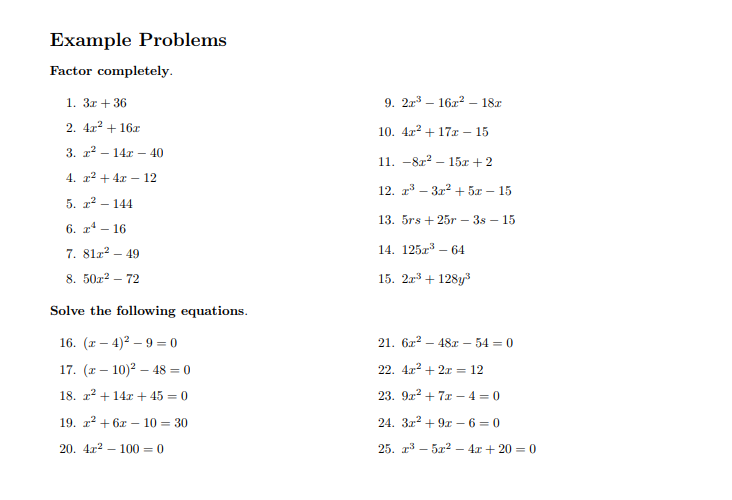 Quadratic Equation Template Quadratics Solving Quadratic Equations 