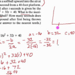 Quadratic Equation Word Problem Example Height Of A Ball YouTube