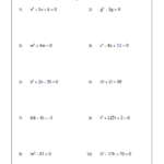 Quadratic Equation Worksheet With Answer Key Askworksheet