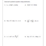 Quadratic Formula Worksheets