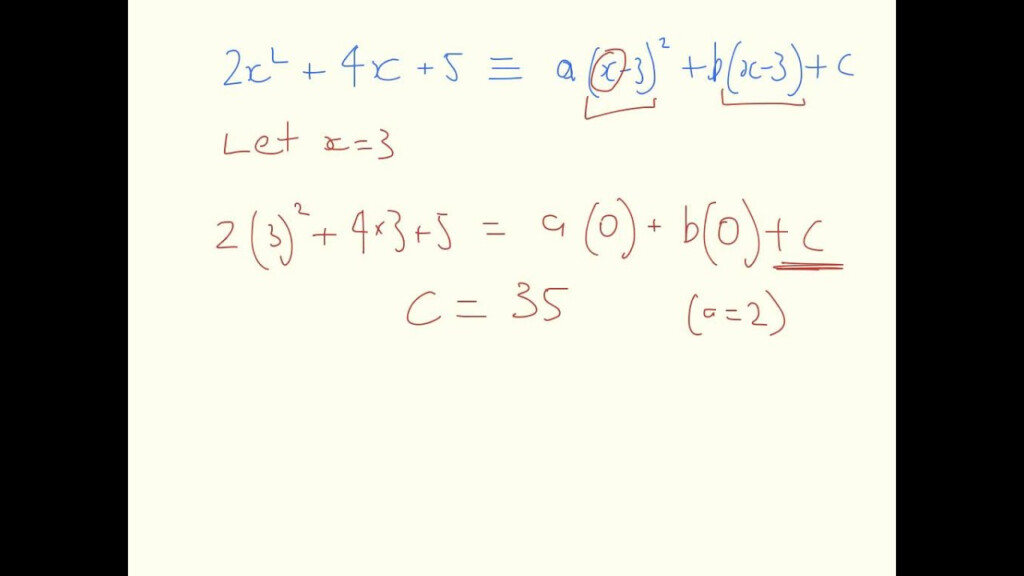 Quadratic Identities YouTube